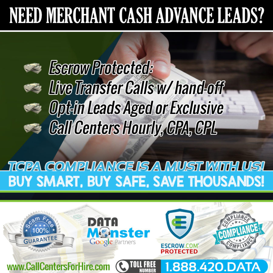 Merchant Cash Advance Leads MCA Leads and Live Transfers!