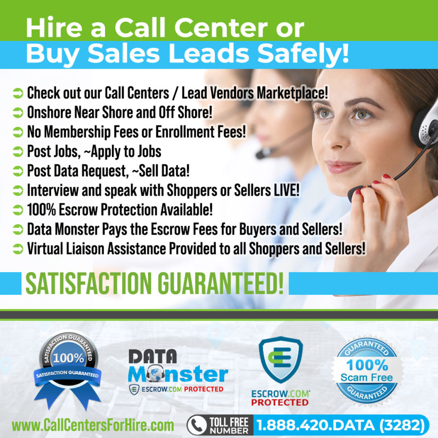 Hire a call center and buy sales leads safely